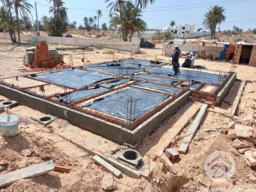 Première étape chantier en cours en zone Touristique -                            Koupit
                           Notre Chantiers Djerba